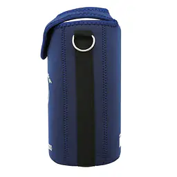 ecotanka XL Kooler Cover in dark blue, made of neoprene material for insulation and protection, fits 2.0L single-wall and double-wall ecotanka bottles, durable and reusable.
