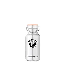 ecotanka thermoTANKA 1200ml double-wall vacuum insulated stainless steel water bottle with eco-friendly bamboo and stainless steel lid, keeps drinks hot or cold for hours, reusable and BPA-free.