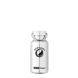 ecotanka thermoTANKA 1200ml double-wall vacuum insulated stainless steel water bottle with eco-friendly classic stainless steel lid, keeps drinks hot or cold for hours, reusable and BPA-free.