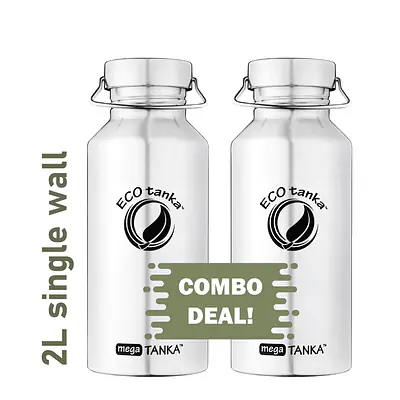 ecotanka megaTANKA 2.0L with Mega S.S. Lid – Twin Pack primary image