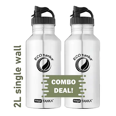 ecotanka megaTANKA 2.0L with Mega PP Lid – Twin Pack primary image