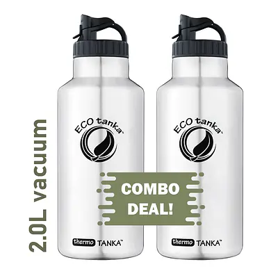 ecotanka thermoTANKA 2L with Mega PP Lid – TWIN PACK primary image