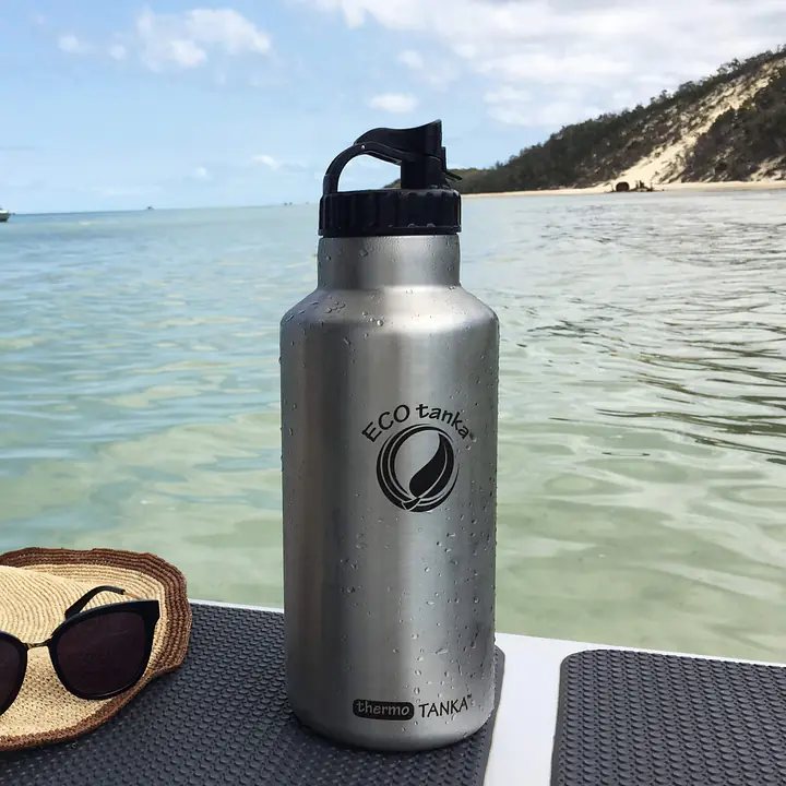 ecotanka thermoTANKA 2.0L with Mega PP Lid & Kooler Cover – Dark Blue Combo - Master