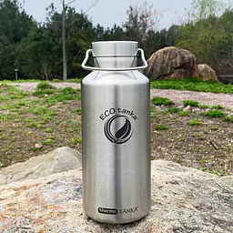 ecotanka thermoTANKA 2L w/ Mega S. S. Lid & Kooler Cover – Dark Blue Combo - Master