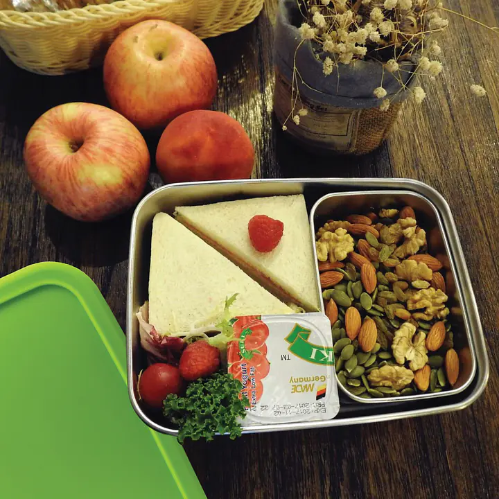 2.0L Stainless Steel foodBOX with 2 Lids [CLEARANCE] - Master