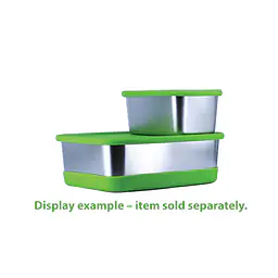 ecotanka 650ml stainless steel pocketBOX with air-tight BPA-free LFGB and FDA standard silicone lid, compact and durable reusable food container, dishwasher safe, keeps food fresh longer, eco-friendly.