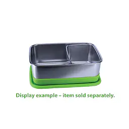 ecotanka 650ml stainless steel pocketBOX with air-tight BPA-free LFGB and FDA standard silicone lid, compact and durable reusable food container, dishwasher safe, keeps food fresh longer, eco-friendly.