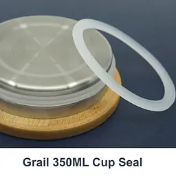 ECOtanka spare LFGB and FDA standard silicone seal for ecotanka 350ml Grail Cup bamboo lid, durable and food-safe replacement part.
