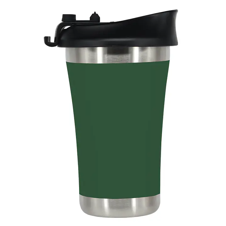 ecotanka 350ml UrbanGo Cup with Push-On PP Lid, vacuum insulated stainless steel cup with a sleek comfortable grip designed for active urban lifestyles, featuring durable BPA-free push-on lid interchangeable with most single-use takeaway paper cup lids, keeps drinks hot or cold for hours, reusable.